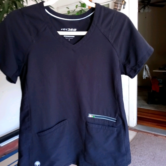 HH 360 scrub set top S pants SP black